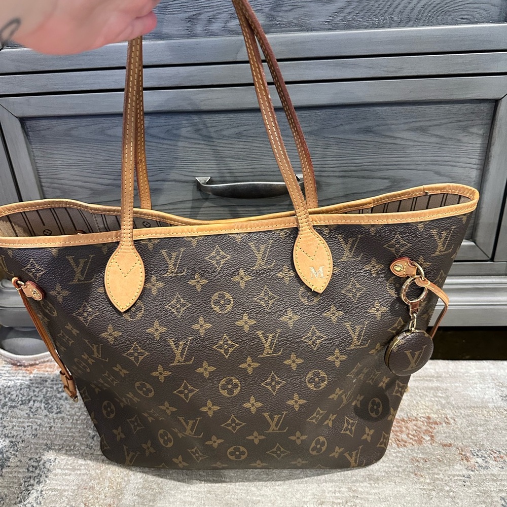 Louis Vuitton Brown Neverfull Monogram Tote Bag